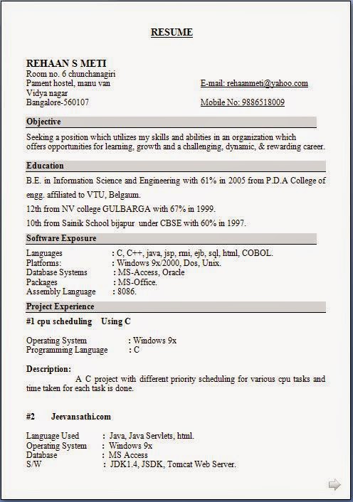Windows 2000 resume templates